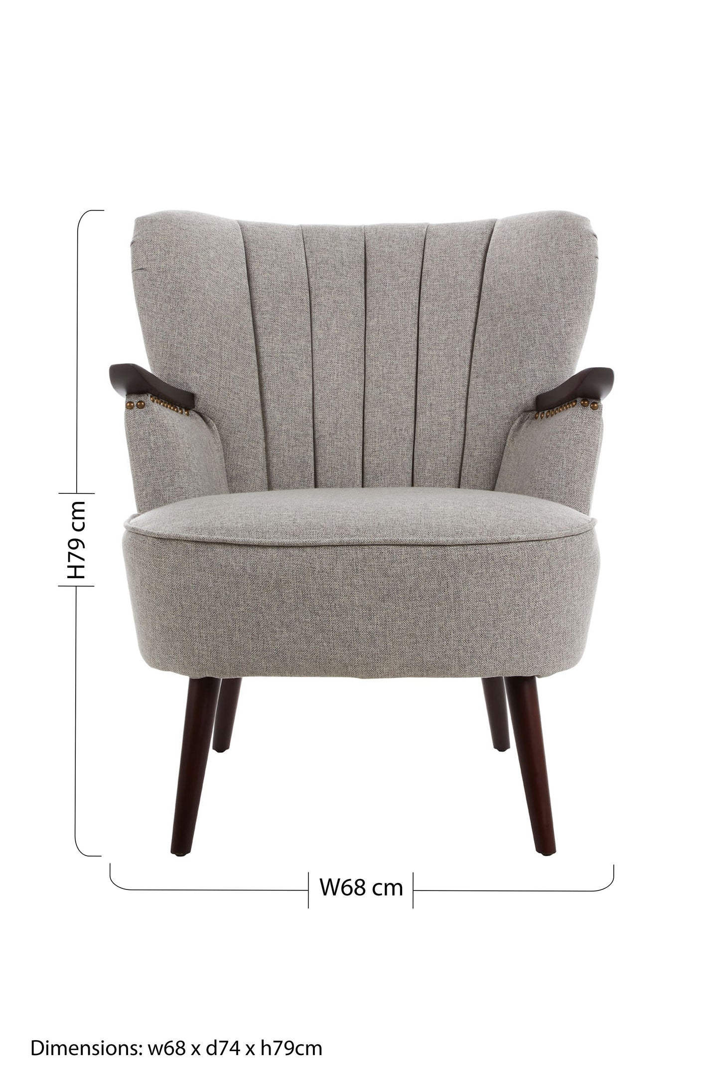 Hampstead Taupe Fabric Armchair