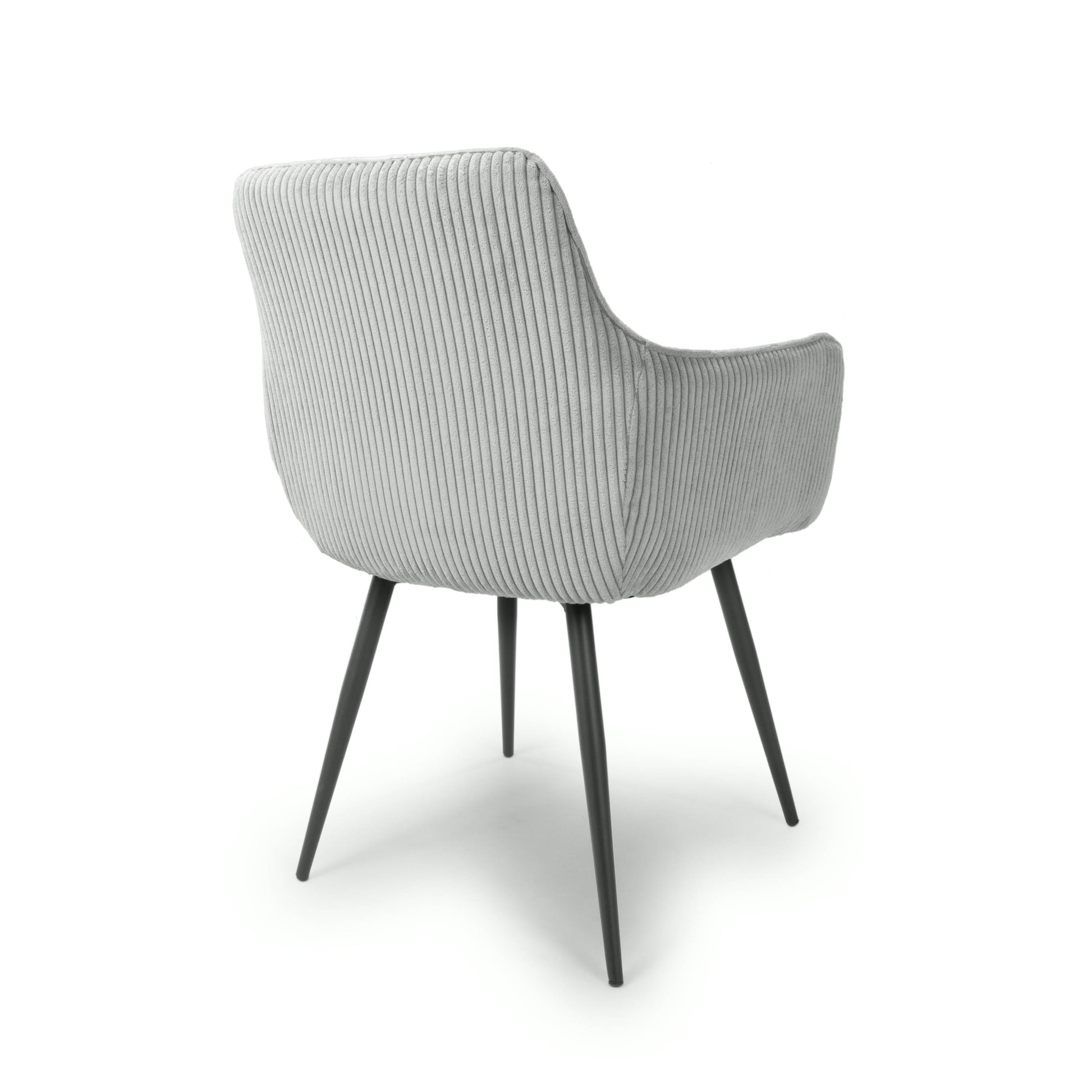 Denver Corduroy Light Grey Dining Chair