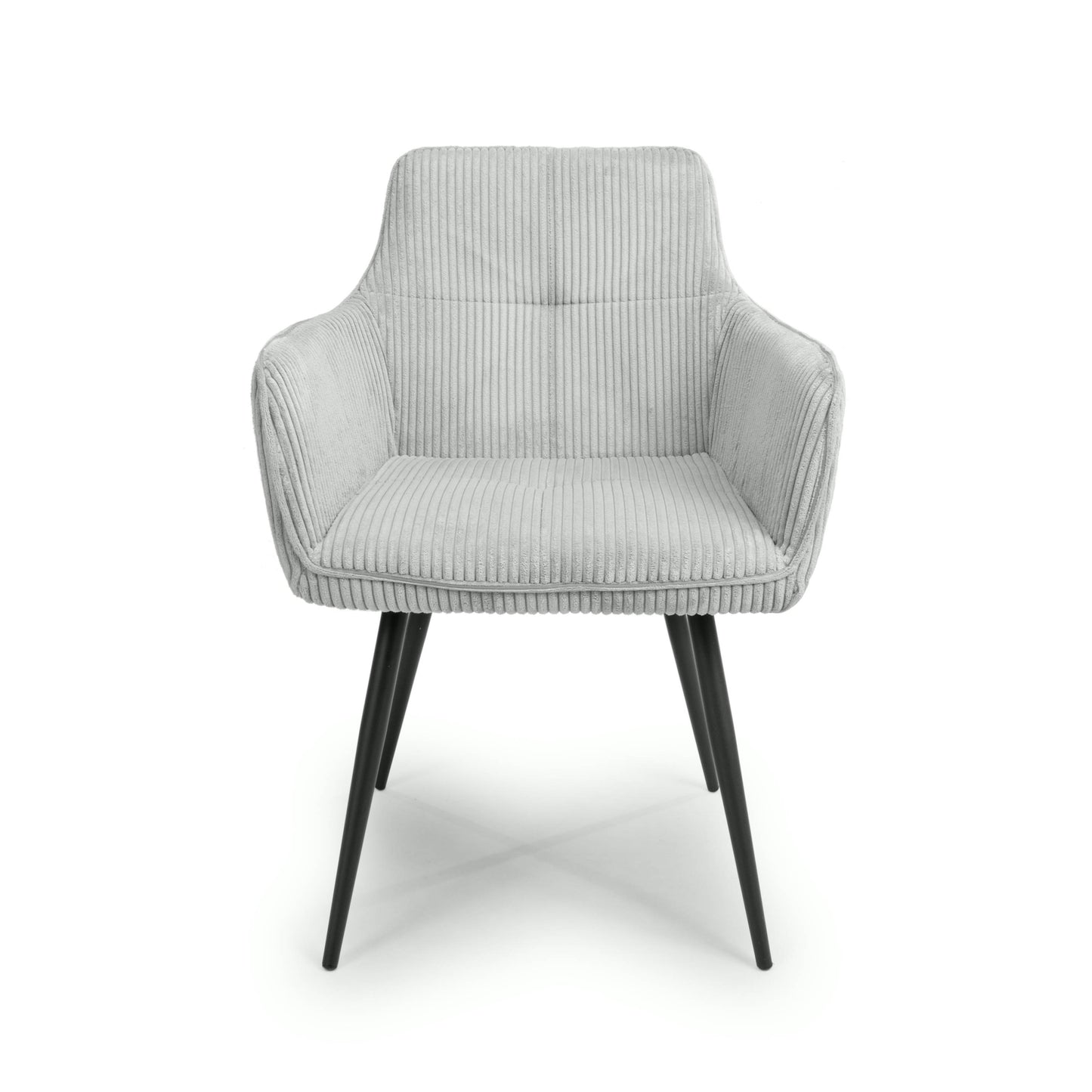 Denver Corduroy Light Grey Dining Chair