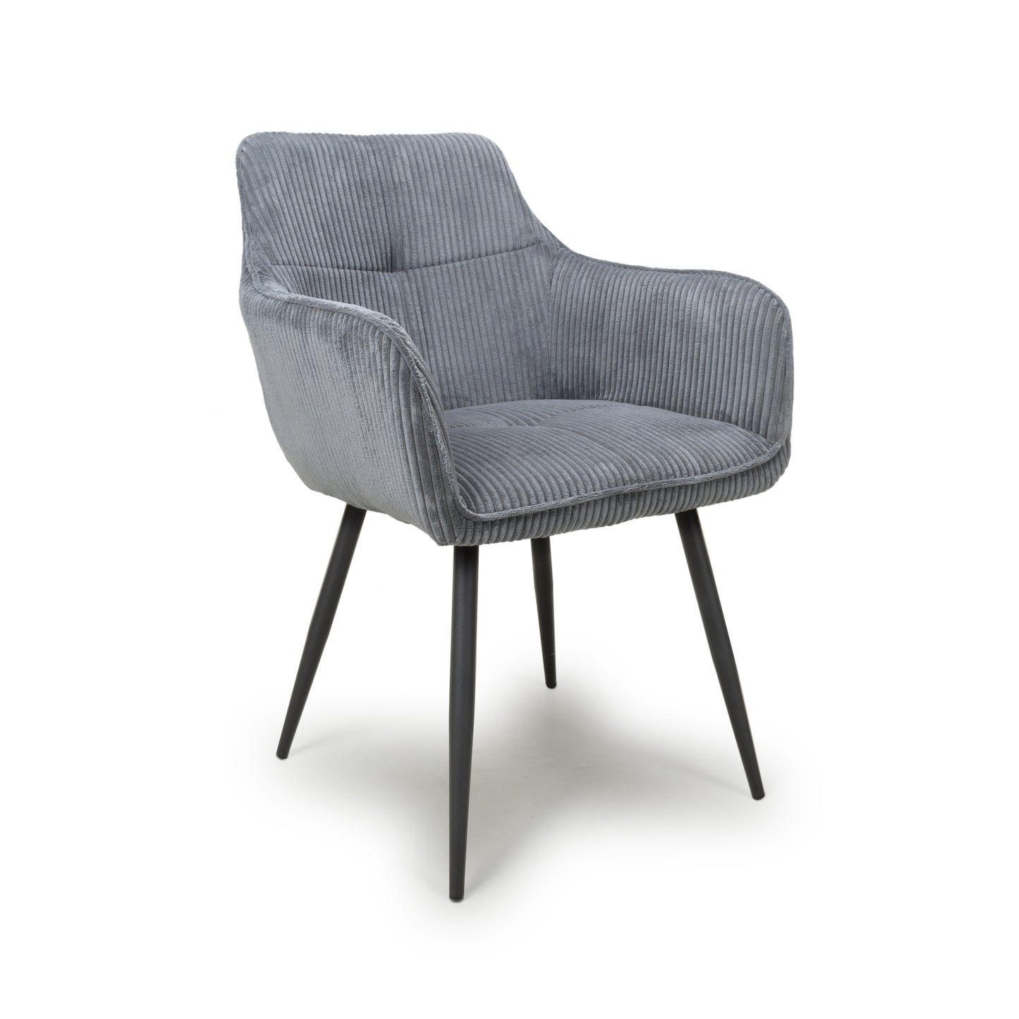 Denver Corduroy Dark Grey Dining Chair