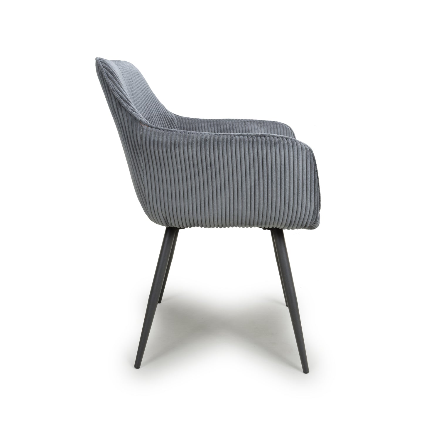 Denver Corduroy Dark Grey Dining Chair