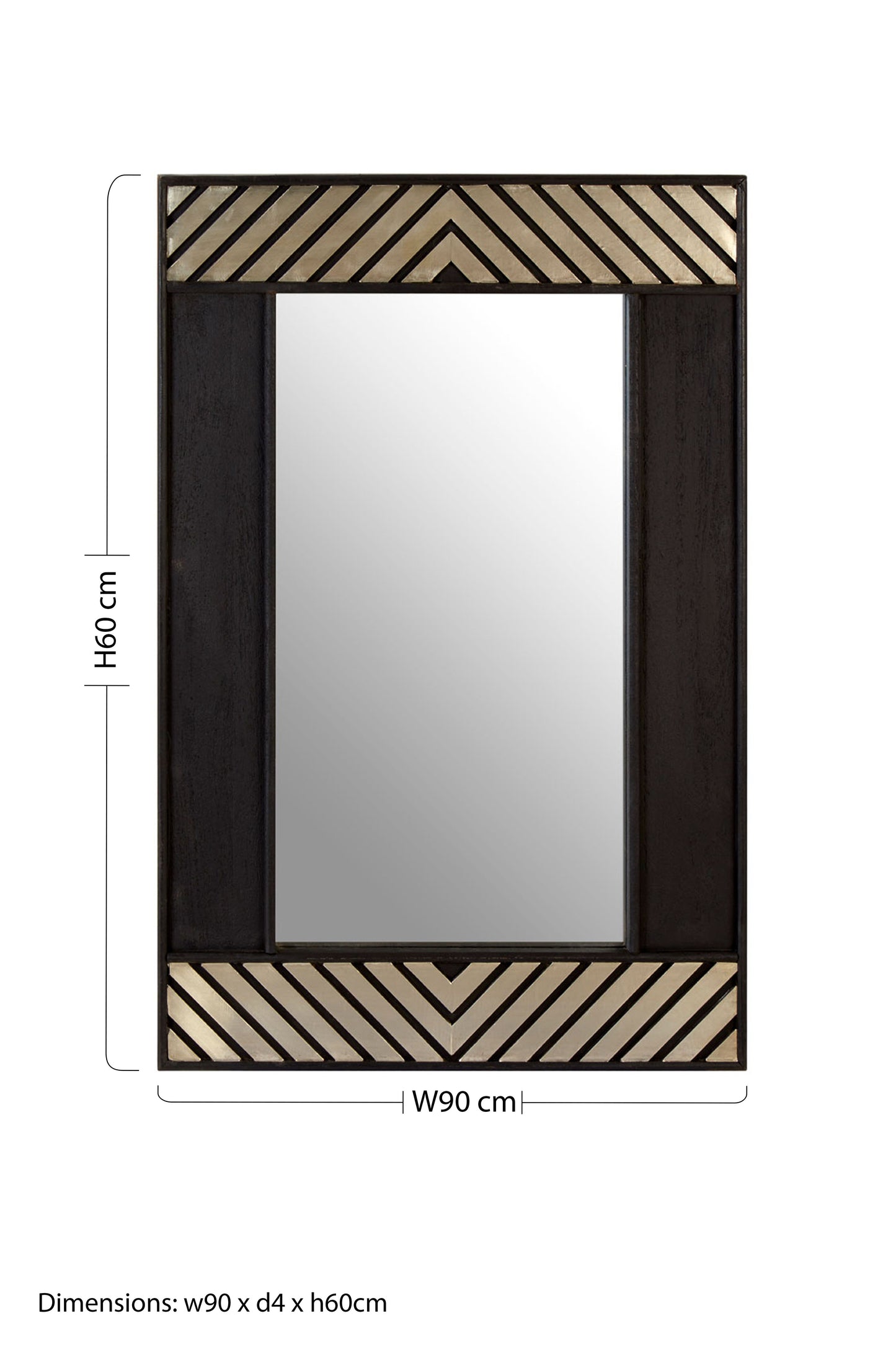 Boho Black Wall Mirror