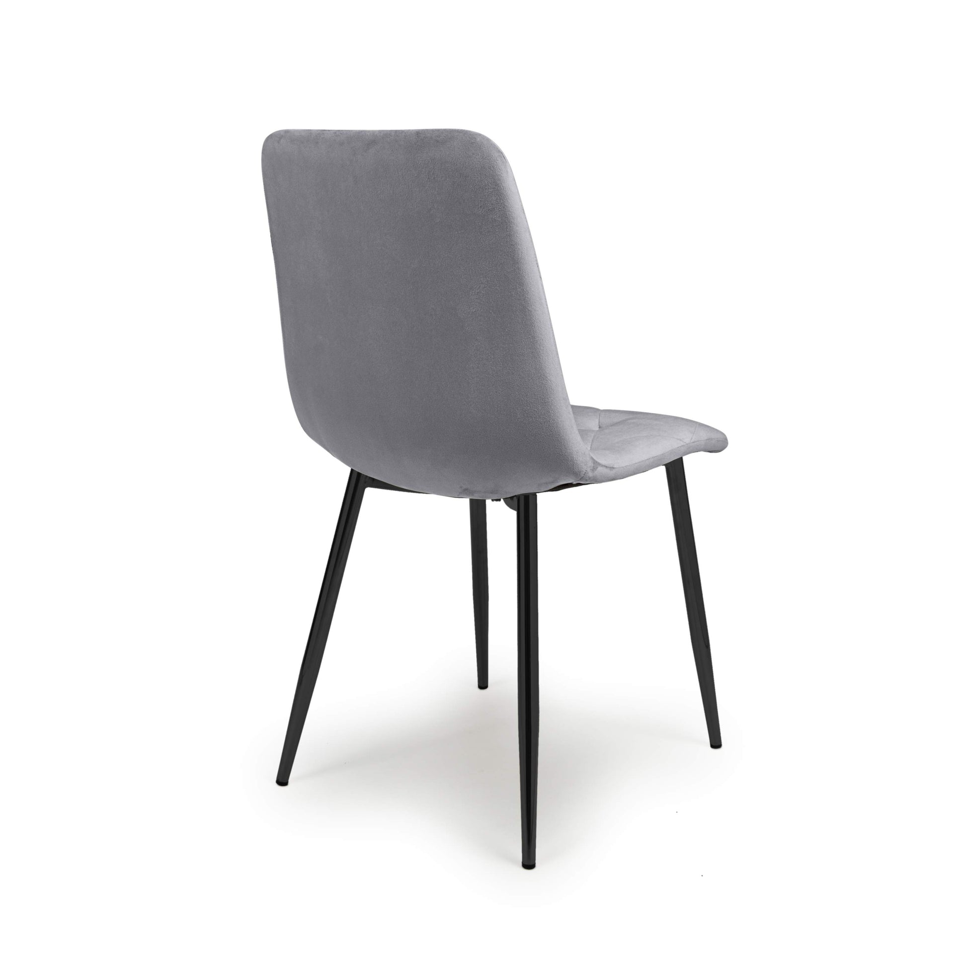 Vernon Brushed Velvet Grey Dining Chair