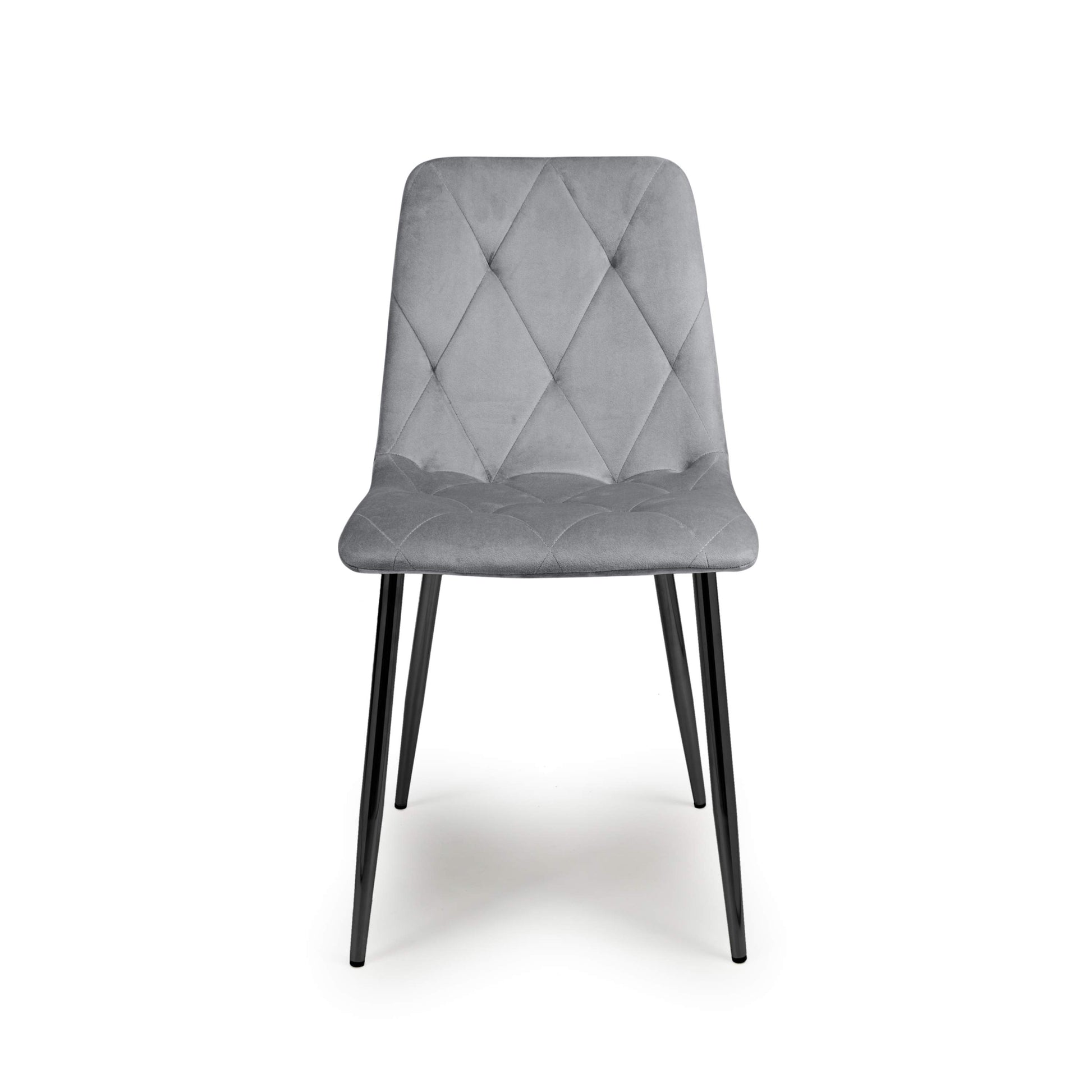 Vernon Brushed Velvet Grey Dining Chair