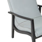 Kendari Grey Leather Curved Seat Chair