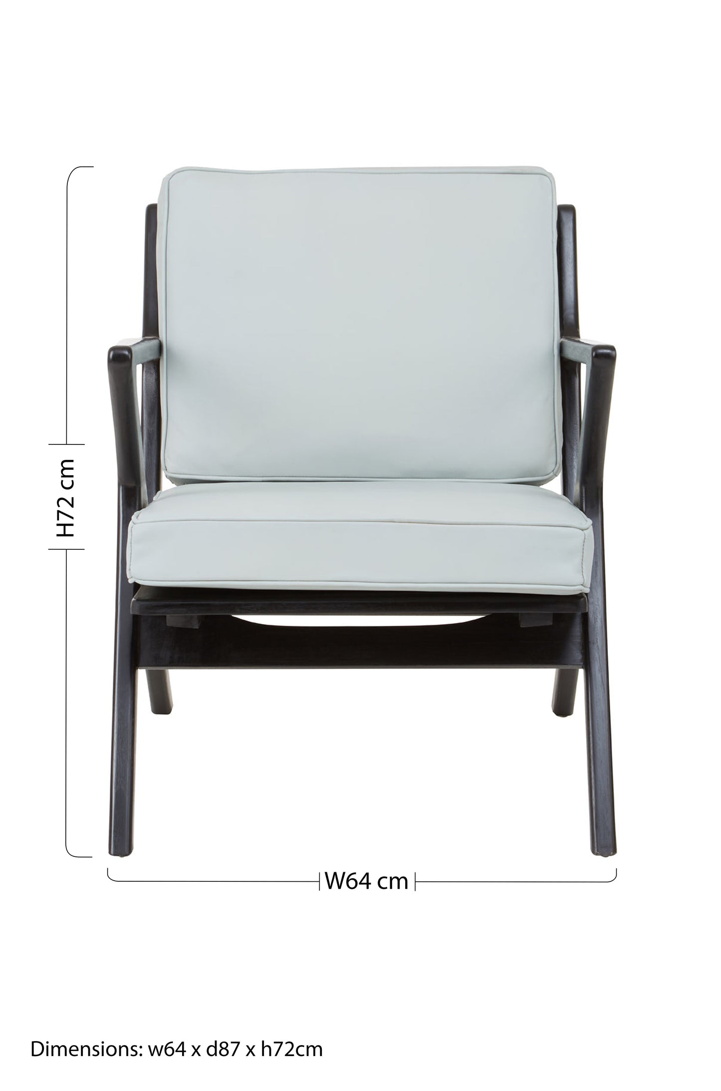 Kendari Grey Cow Leather Chair