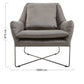 Hugo Grey faux leather Chair