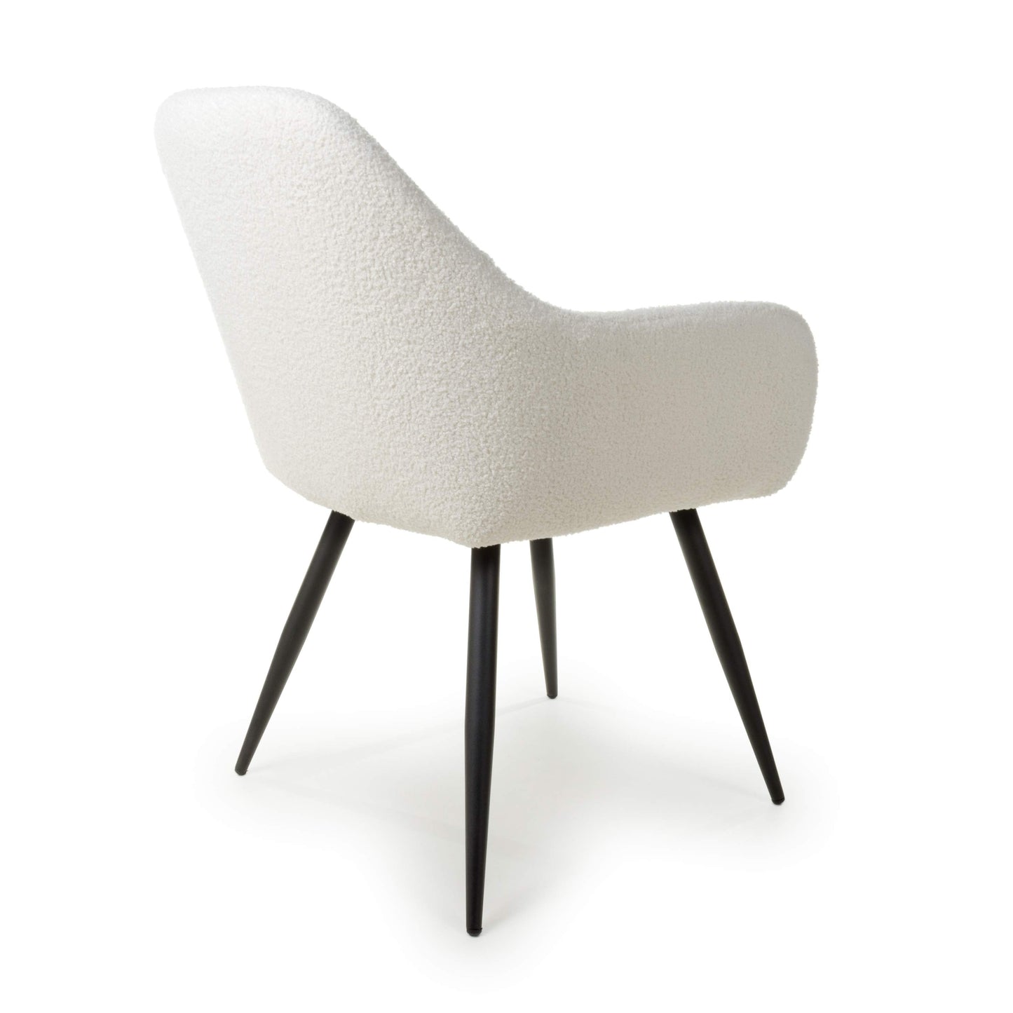 Olympia Boucle White Dining Chair