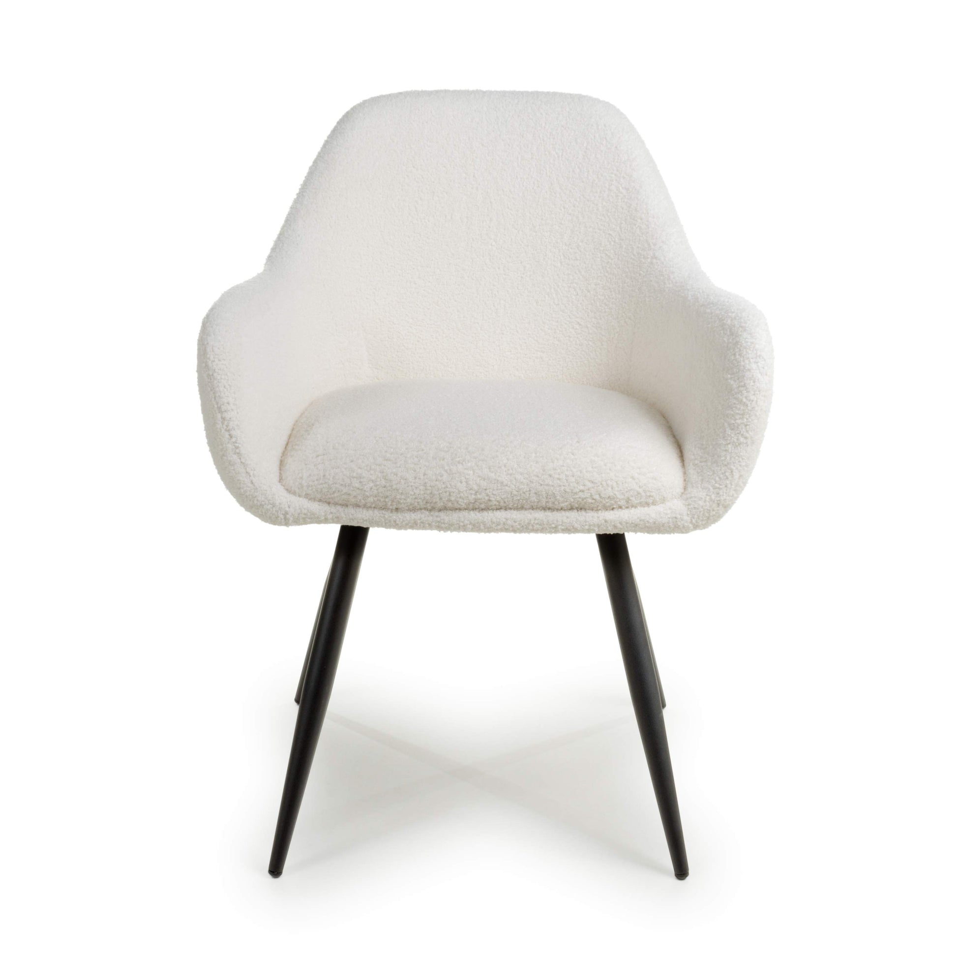 Olympia Boucle White Dining Chair