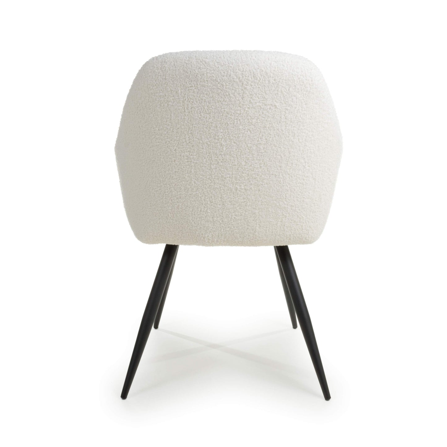 Olympia Boucle White Dining Chair