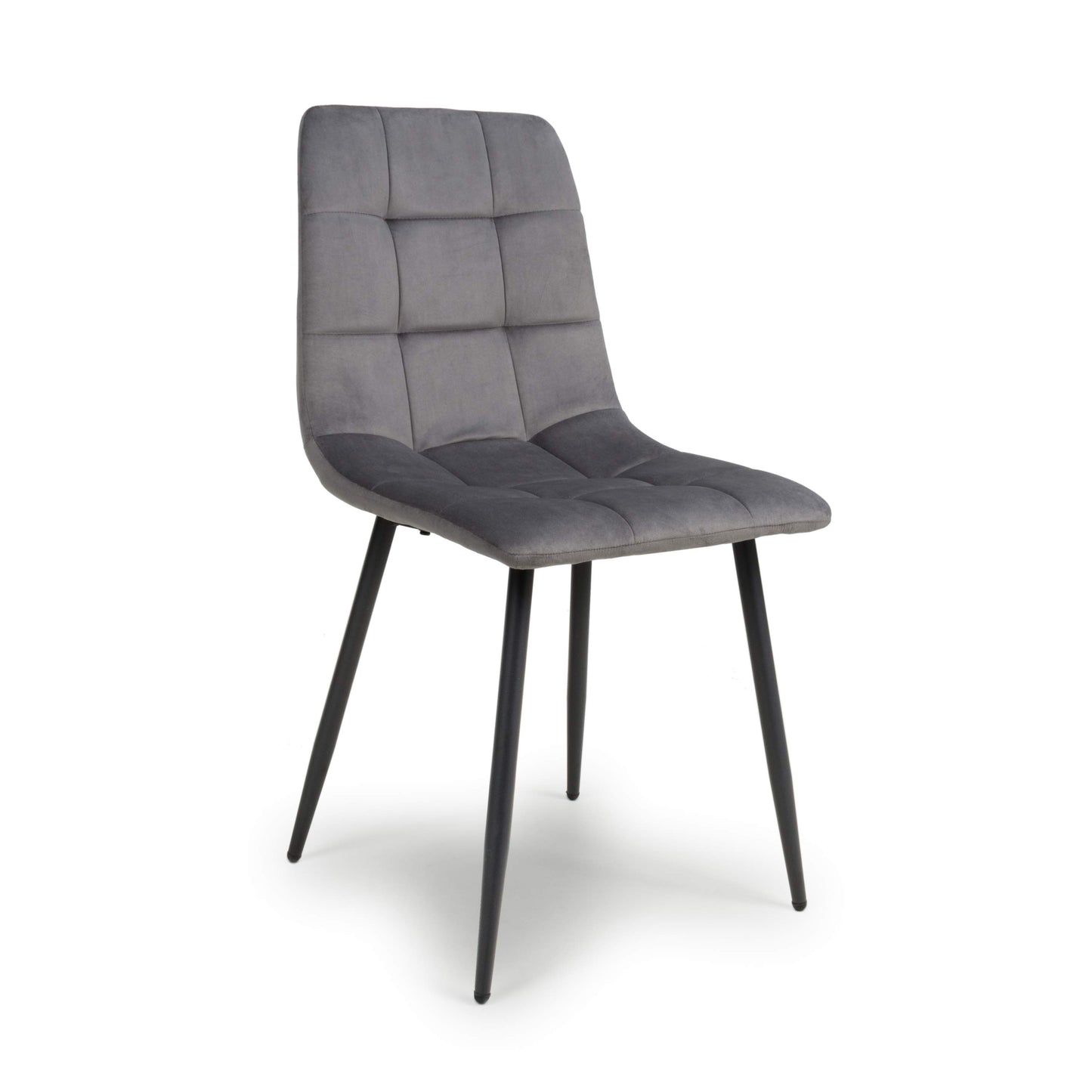 Madison Brushed Velvet Grey Dining Chair