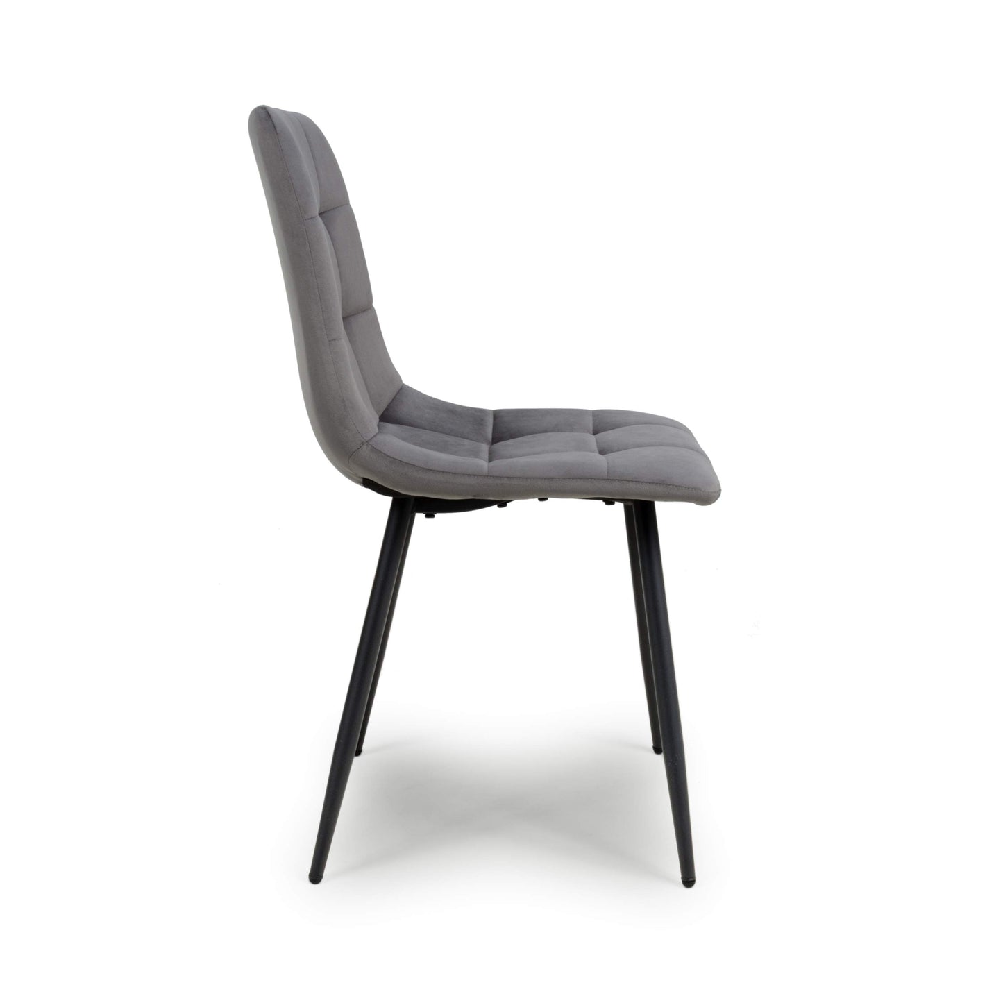 Madison Brushed Velvet Grey Dining Chair