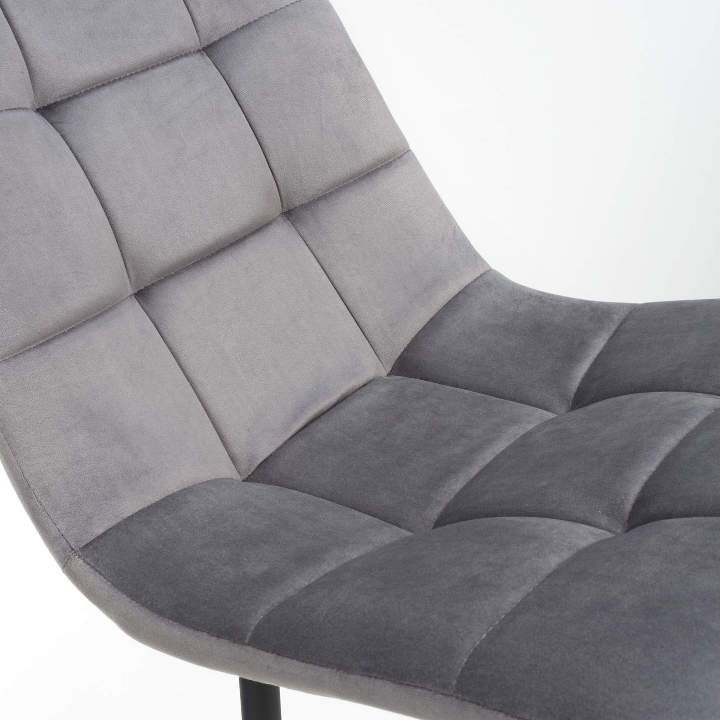 Madison Brushed Velvet Grey Dining Chair