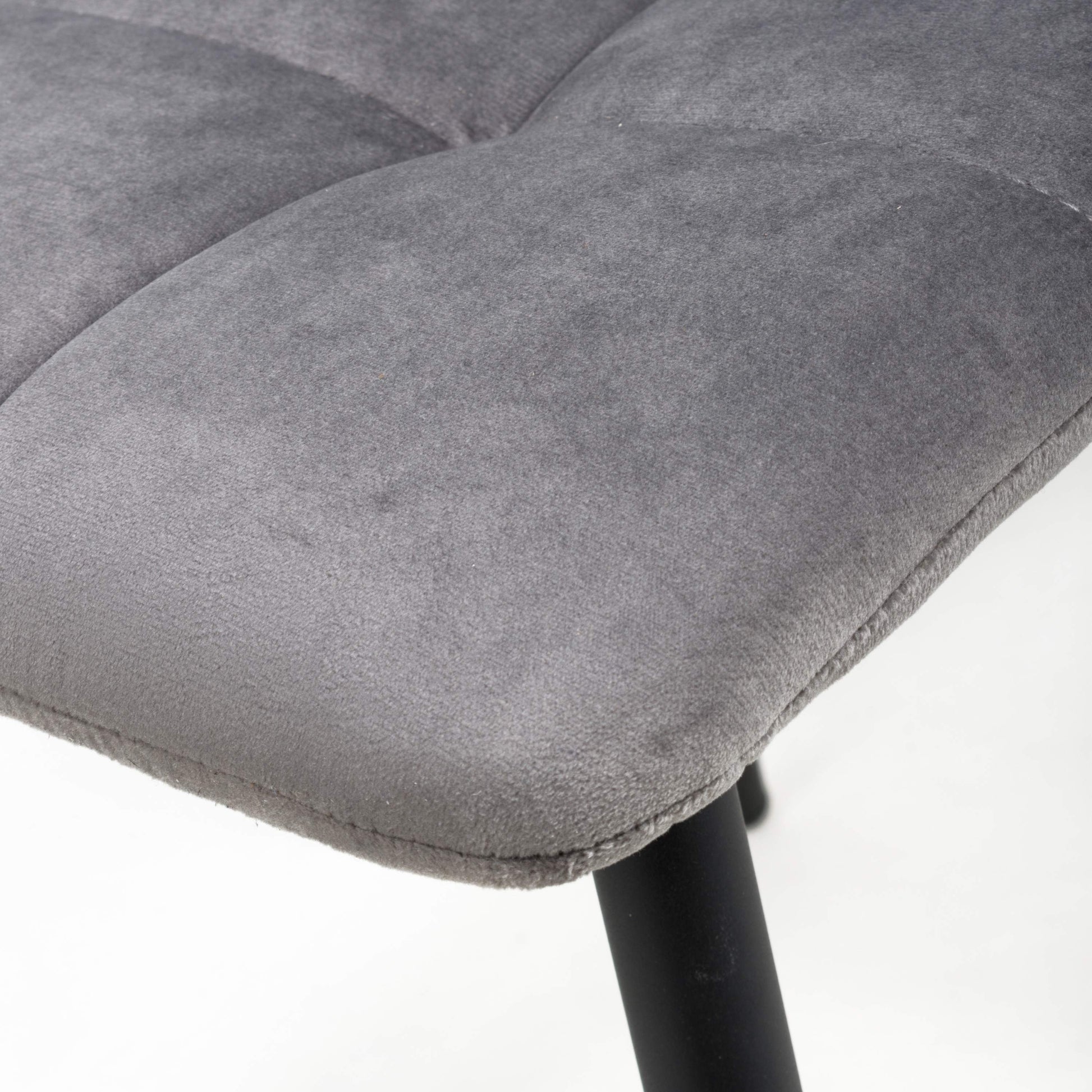 Madison Brushed Velvet Grey Dining Chair