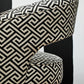 Regents Park Greek Key design Cutout Lounge Chair