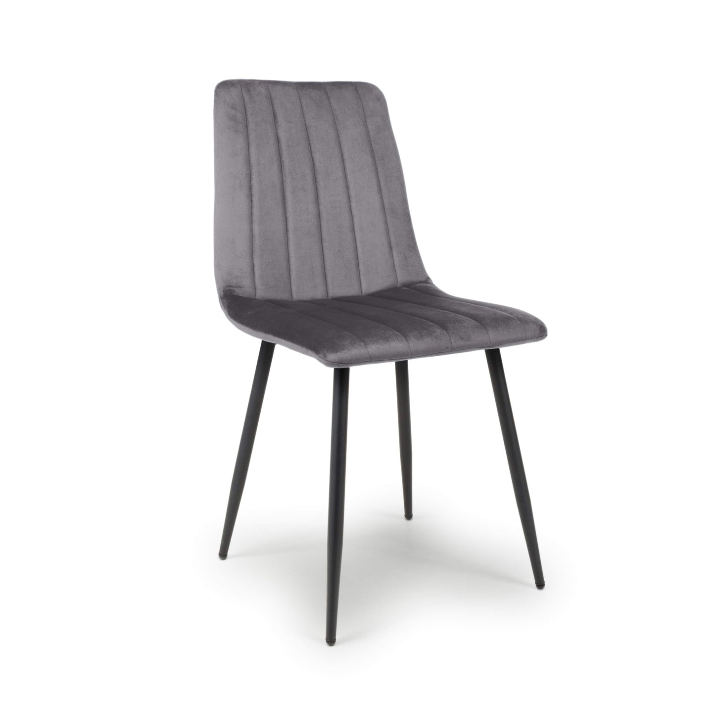 Lisbon Brushed Velvet Grey Dining Chair