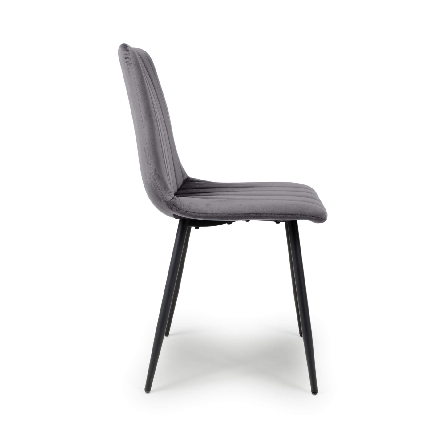 Lisbon Brushed Velvet Grey Dining Chair