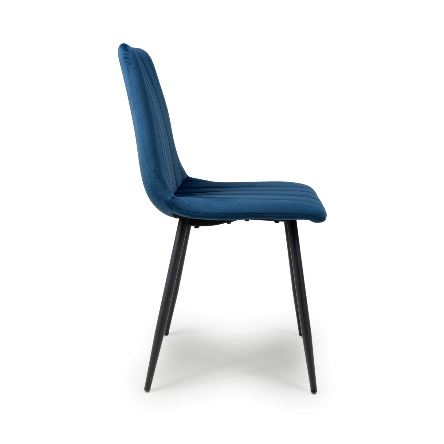 Lisbon Brushed Velvet Blue Dining Chair