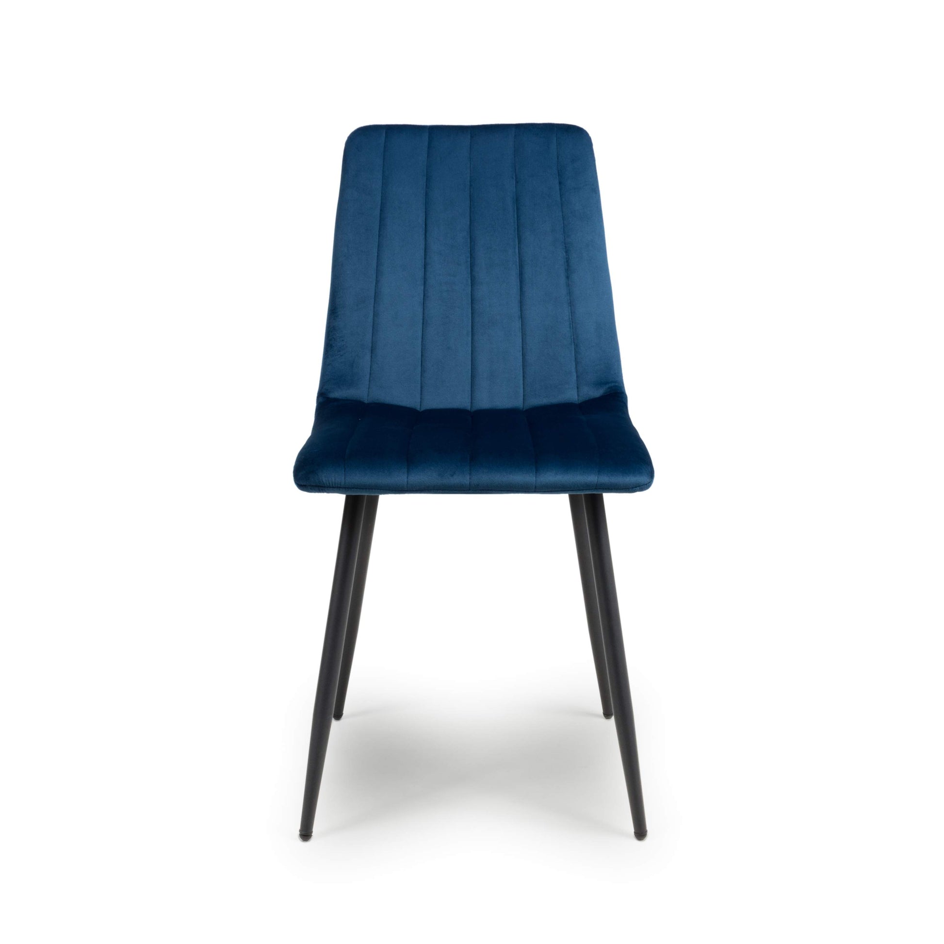 Lisbon Brushed Velvet Blue Dining Chair