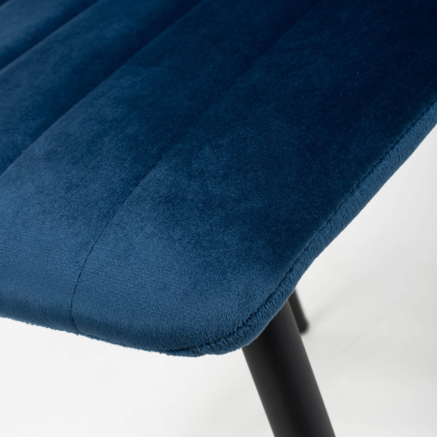 Lisbon Brushed Velvet Blue Dining Chair