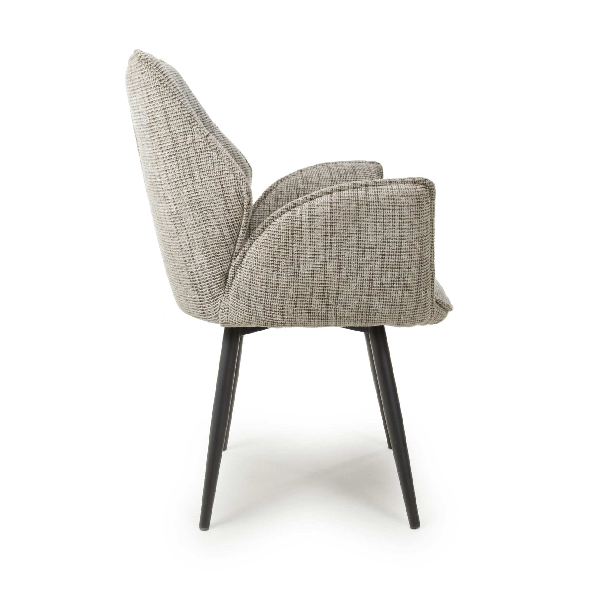 Baltimore Tweed Toffee Swivel Dining Chair