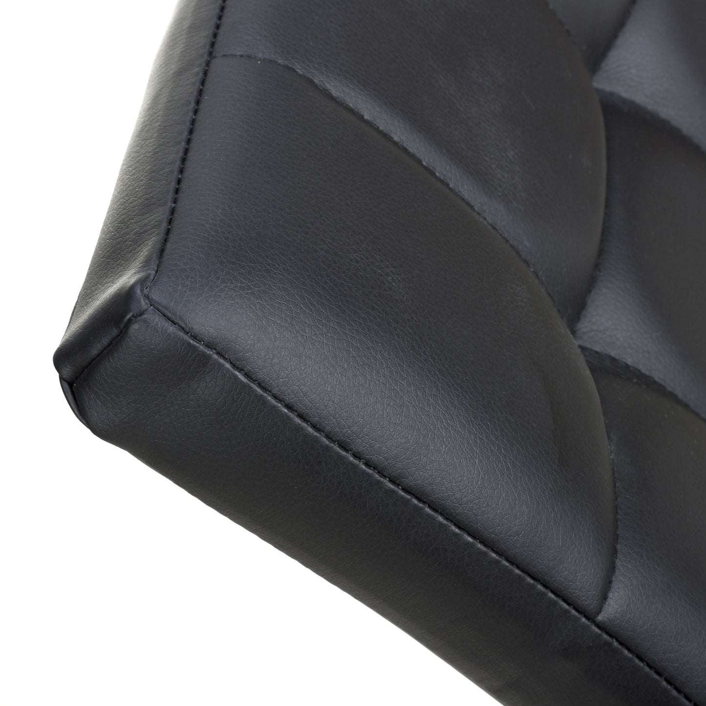 Jenner Leather Effect Black/Gold Dining Chair