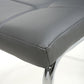 Jenner Leather Effect Grey/Chrome Dining Chair