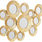 Marcia Hammered Gold Wall Mirror