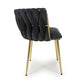 Ontario Brushed Velvet Black Dining Chair