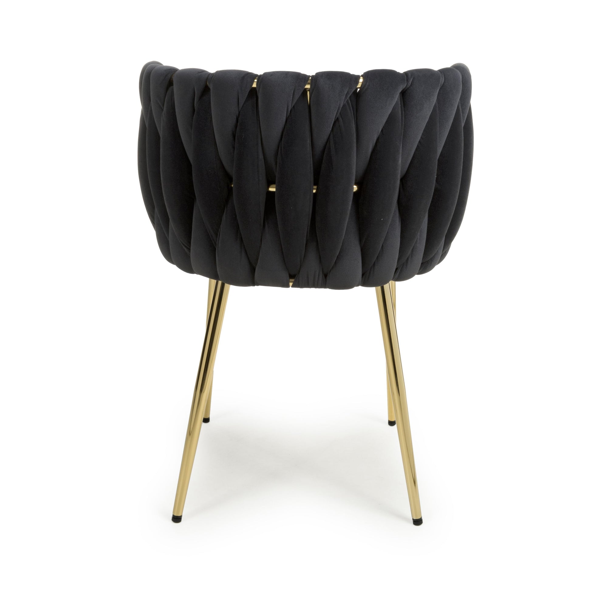 Ontario Brushed Velvet Black Dining Chair