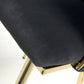 Ontario Brushed Velvet Black Dining Chair