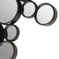 Persephone Large Black Multi Circles Wall Mirror