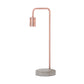 Hill Interiors Copper Industrial Lamp With Stone Base