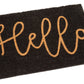 Filta Hello Black Coir Doormat