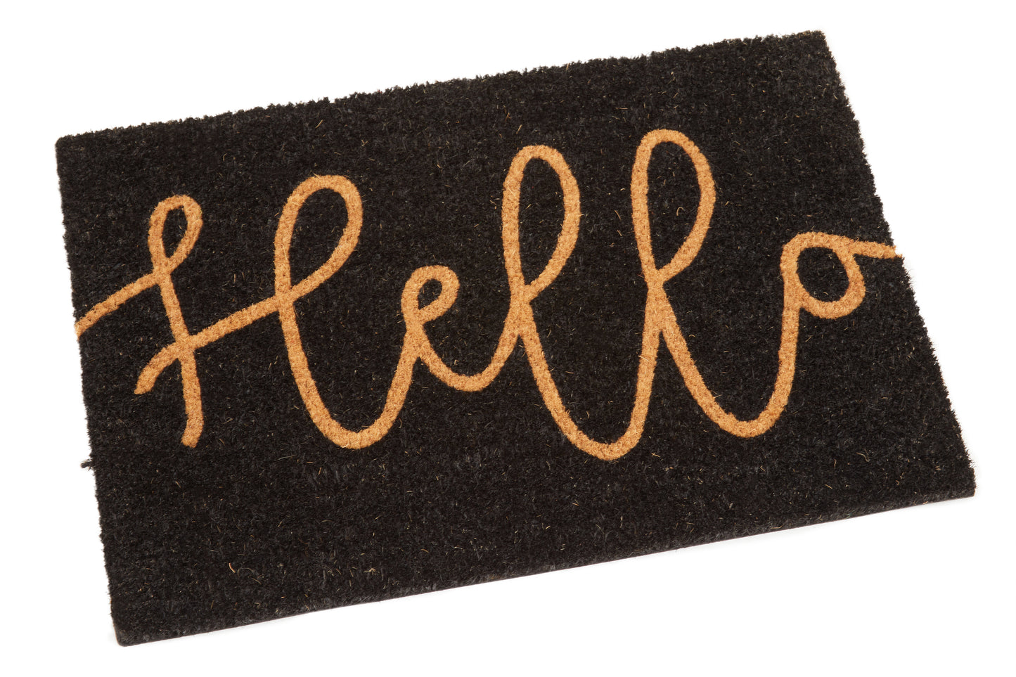 Filta Hello Black Coir Doormat