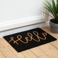 Filta Hello Black Coir Doormat