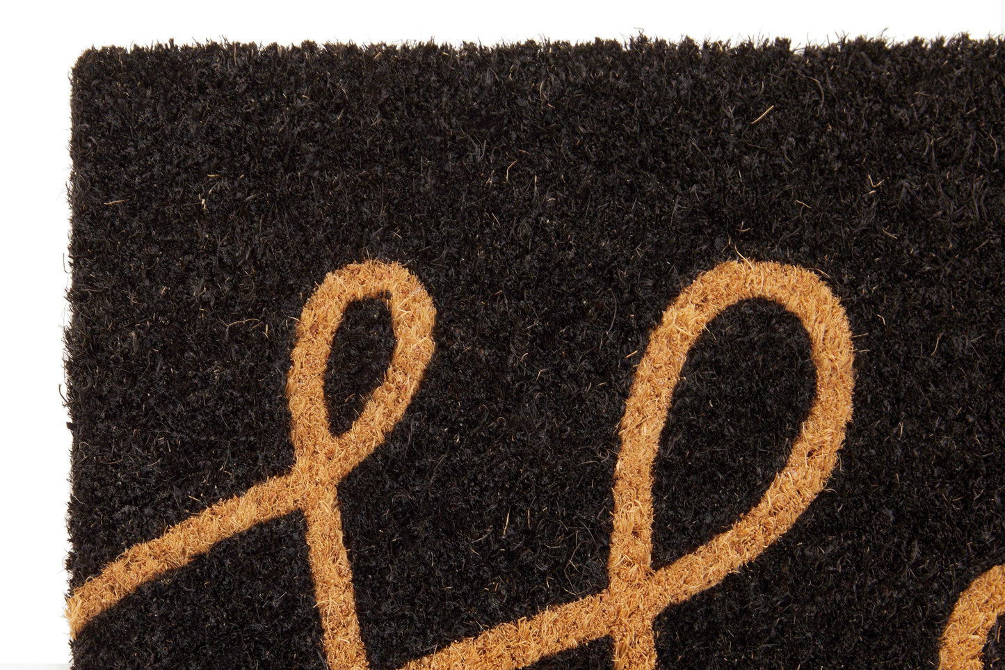 Filta Hello Black Coir Doormat