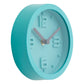 Elko Cyan Finish Embossed Wall Clock