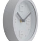 Elko White Finish Embossed Wall Clock