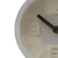 Elko White Finish Embossed Wall Clock