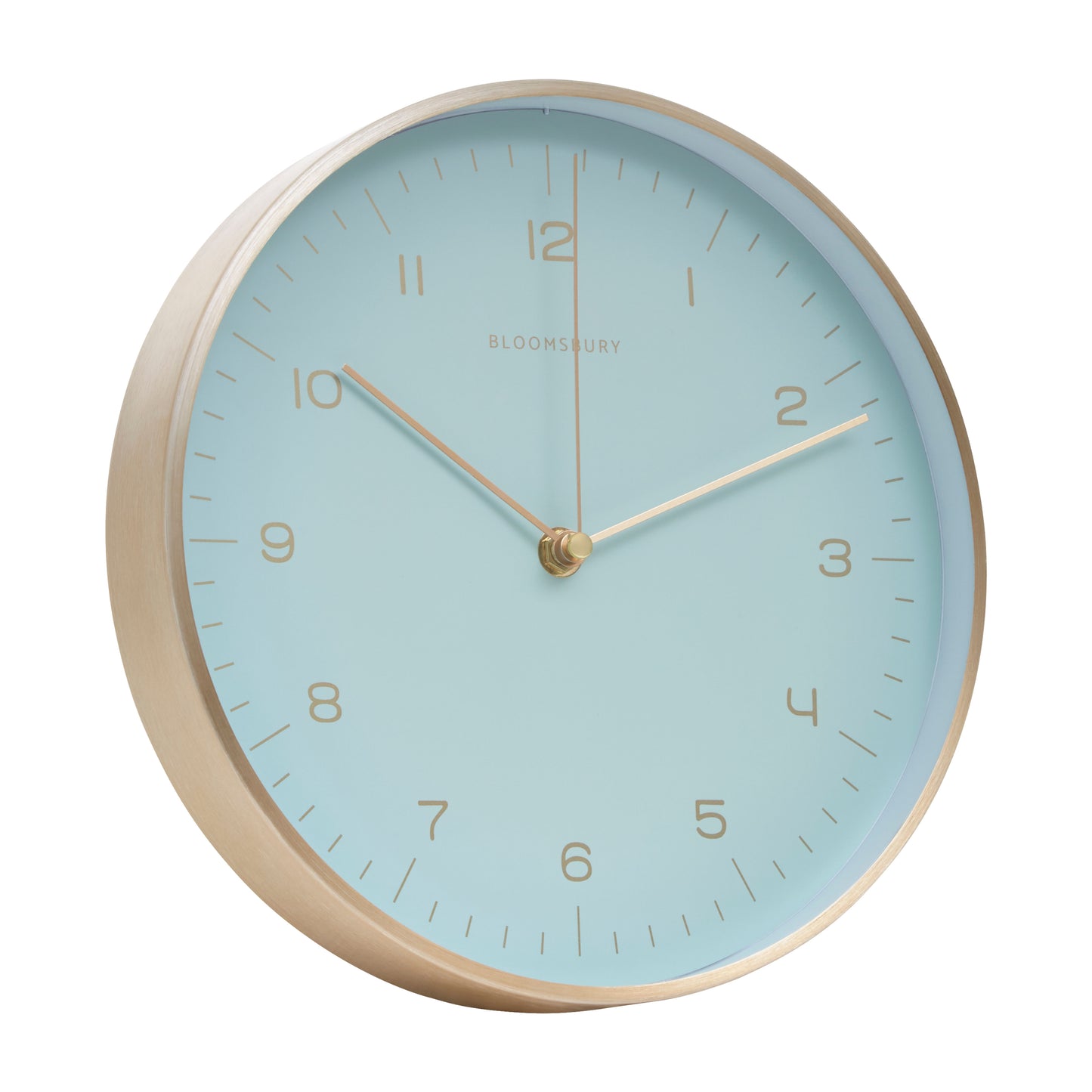 Elko Gold And Mint Green Finish Wall Clock