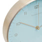 Elko Gold And Mint Green Finish Wall Clock