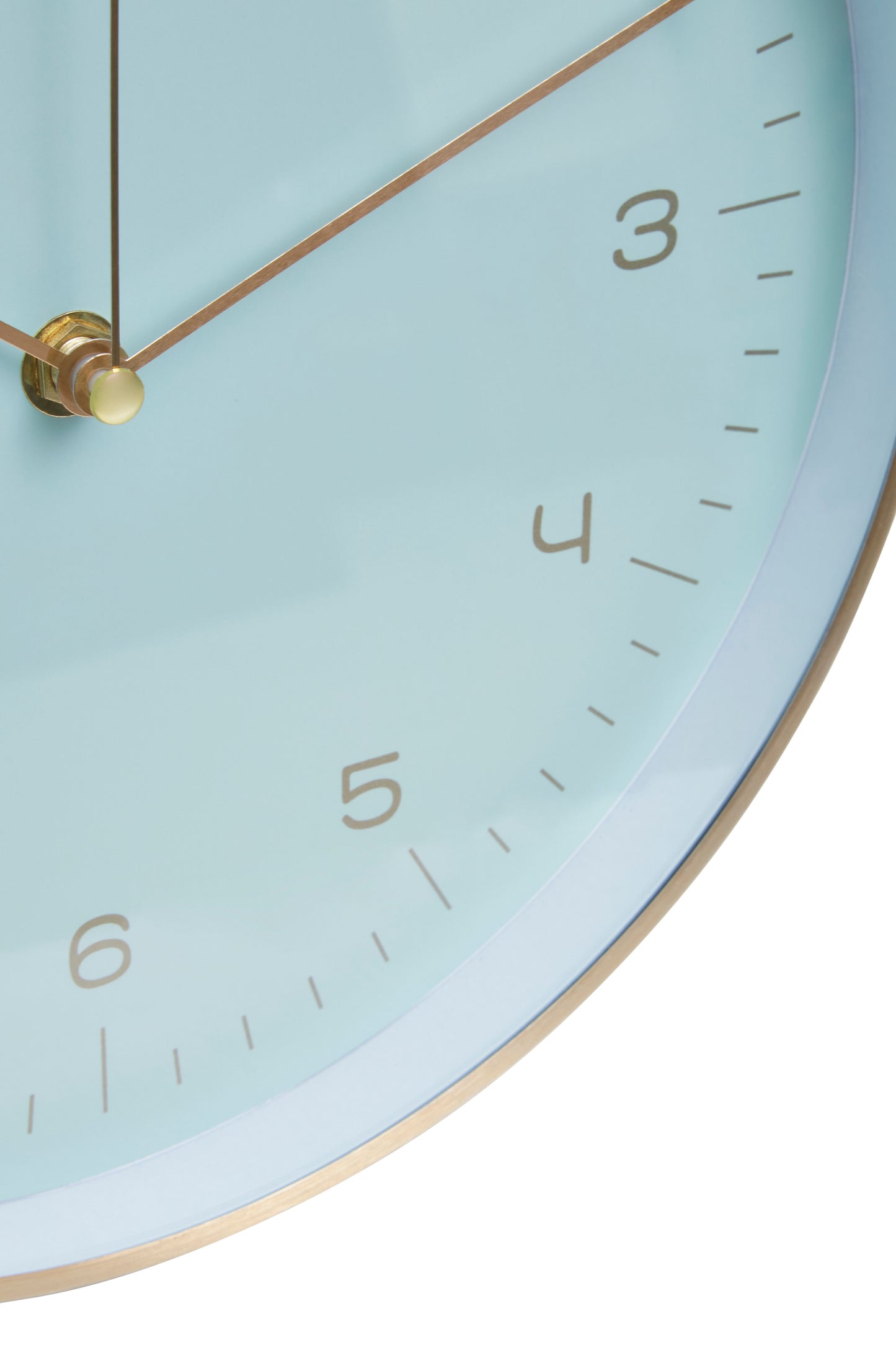 Elko Gold And Mint Green Finish Wall Clock