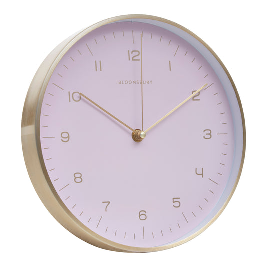 Elko Gold And Pink Finish Wall Clock