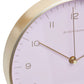 Elko Gold And Pink Finish Wall Clock