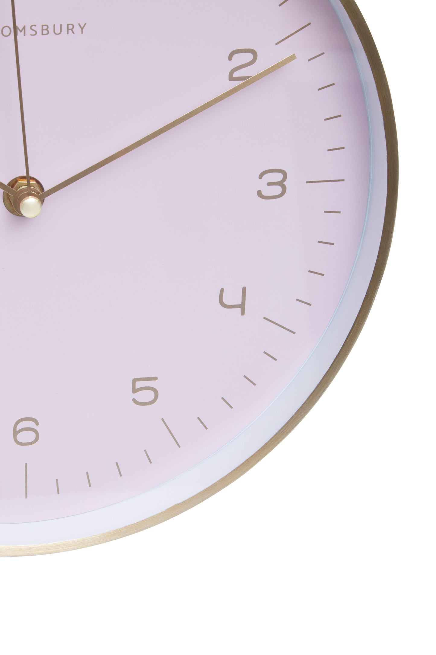 Elko Gold And Pink Finish Wall Clock