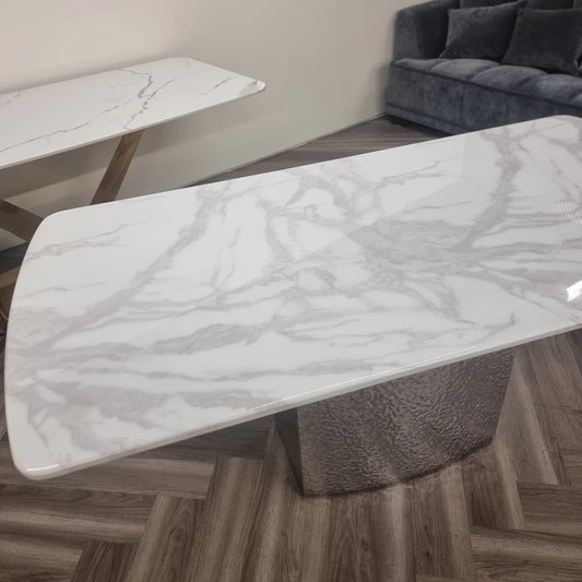 Roma Dining Table WHITE MARBLE