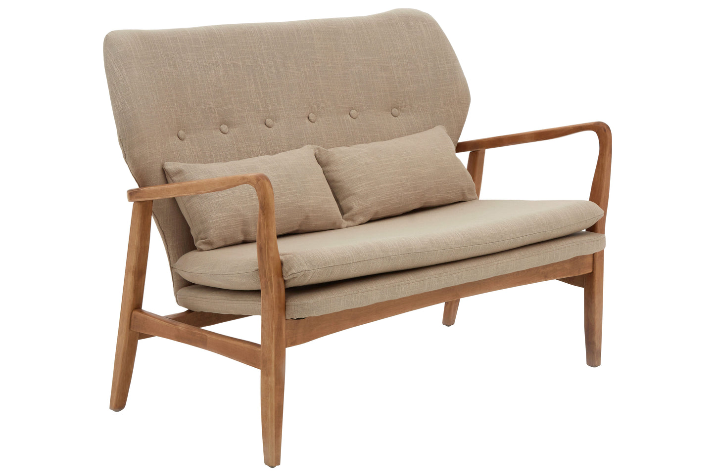 Stockholm 2 Seat Birch Wood Frame Sofa