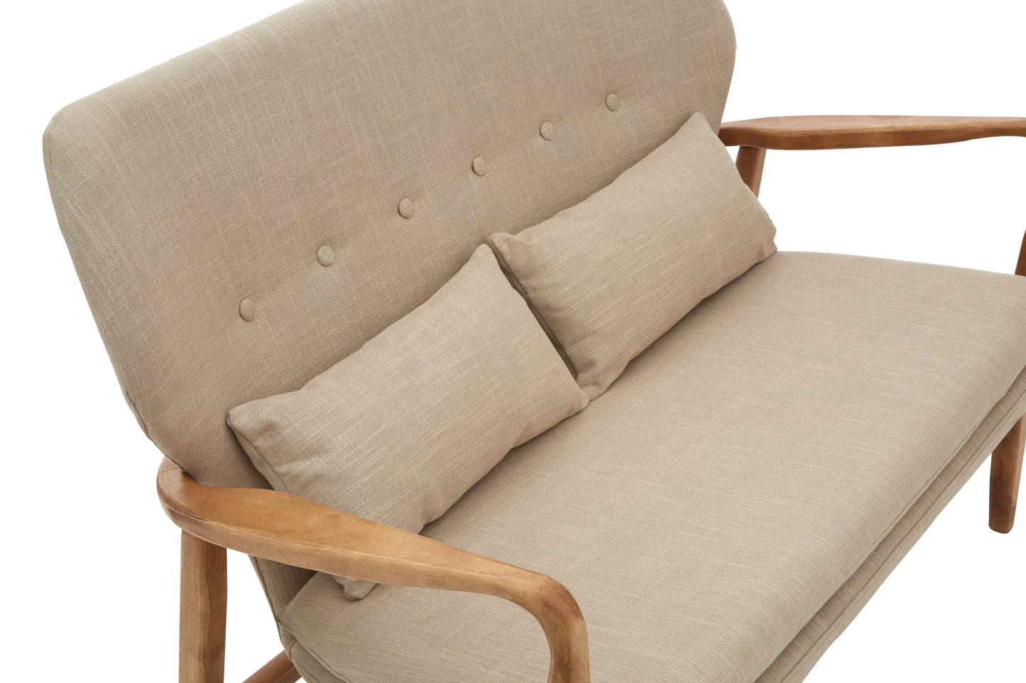 Stockholm 2 Seat Birch Wood Frame Sofa