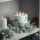 Luxe Collection Natural Glow 6x6 Marble Effect LED Candle